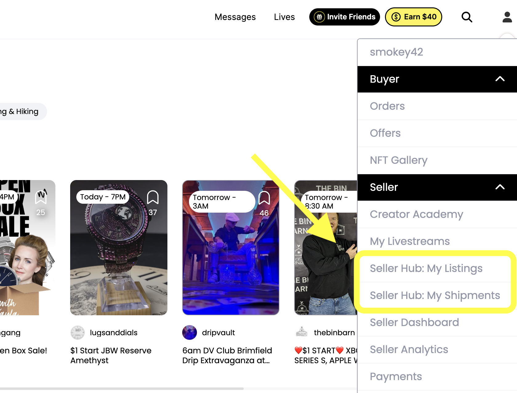 Shipping Items Whatnot